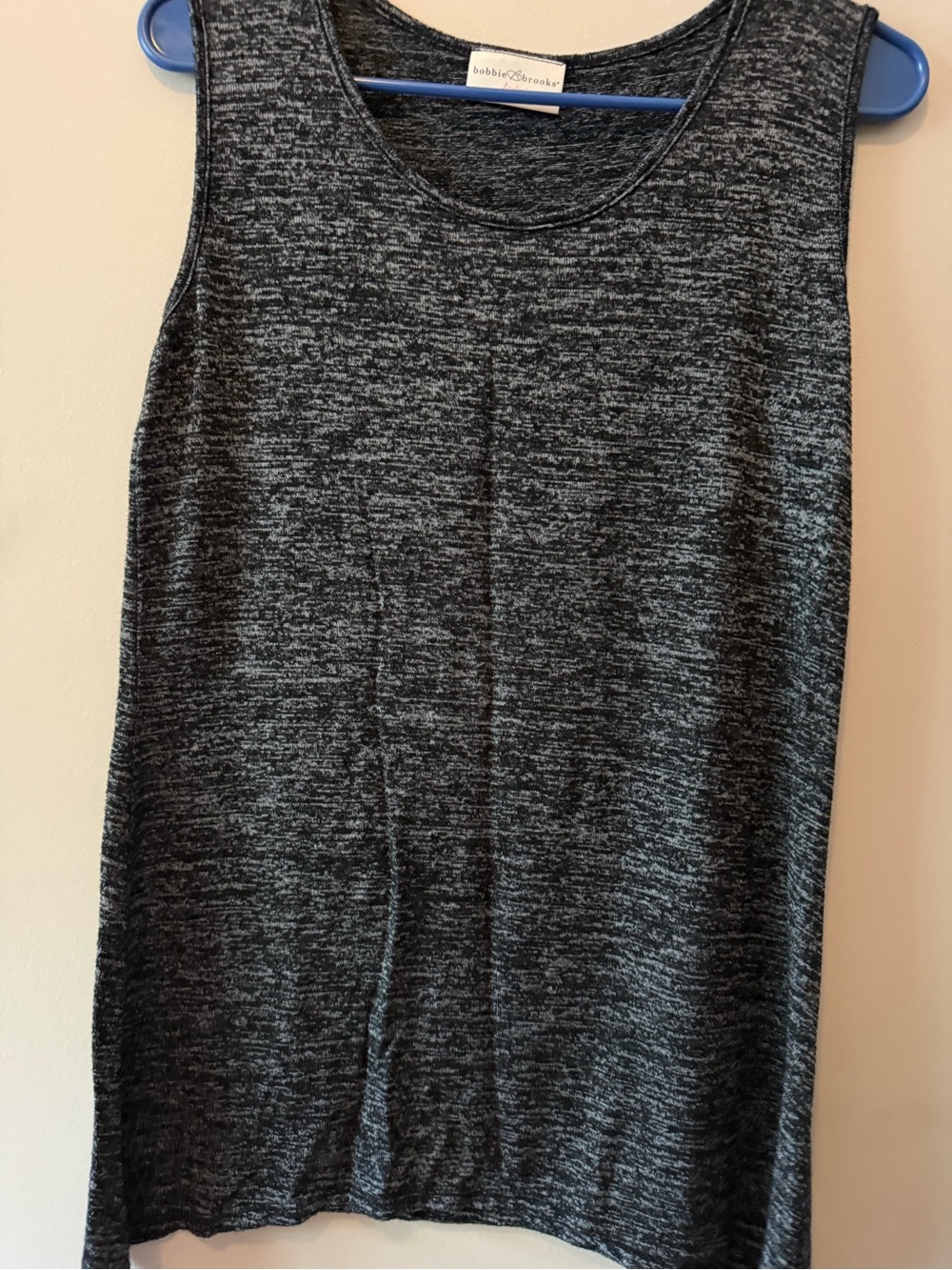 Bobbie Brooks Charcoal Gray Marled Tank Top